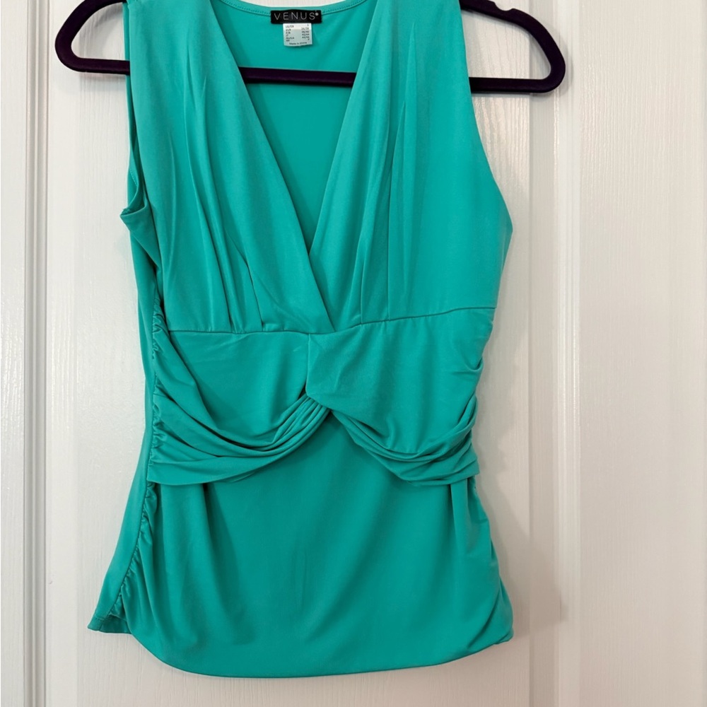VENUS Turquoise Sleeveless Blouse